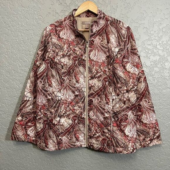 Chico’s Lightweight Quilted Semi Puffy Jacket - Picture 2 of 9